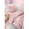 Σετ Σεντόνια Κούνιας Guy Laroche Bebe Jungle Pink 115x170