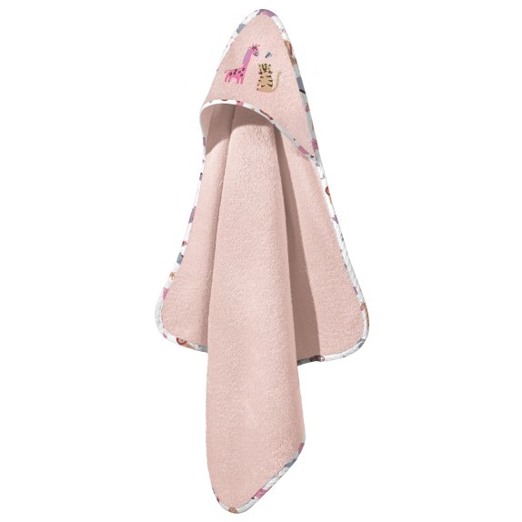 Βρεφική Κάπα Guy Laroche Bebe Jungle Pink 75x75