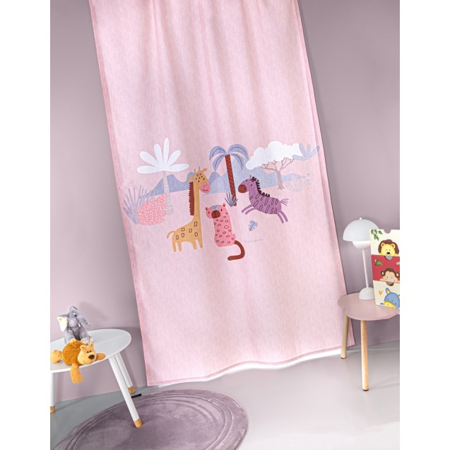 Παιδική Κουρτίνα Guy Laroche Bebe Jungle Pink...