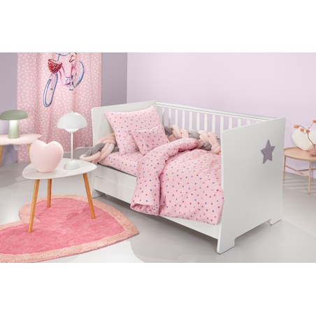 Σετ Σεντόνια Κούνιας Guy Laroche Bebe Amore Pink 115x170