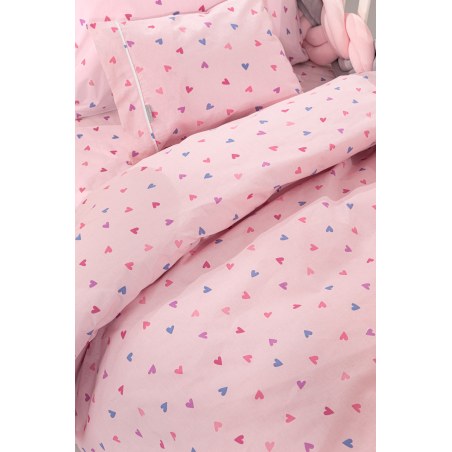 Σετ Σεντόνια Κούνιας Guy Laroche Bebe Amore Pink 115x170