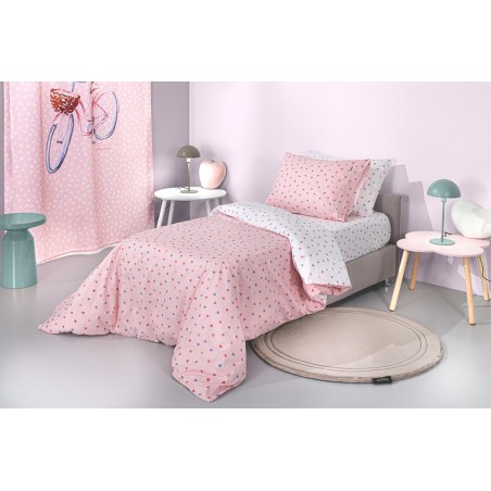 Σετ Παιδικά Σεντόνια Μονά 3 Τεμαχίων Guy Laroche Amore Pink 165x250