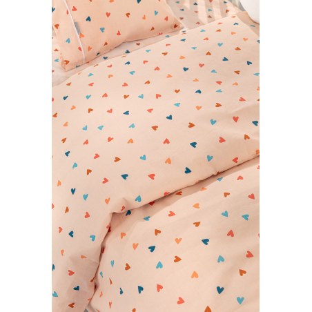 Σετ Σεντόνια Κούνιας Guy Laroche Bebe Amore Salmon 115x170