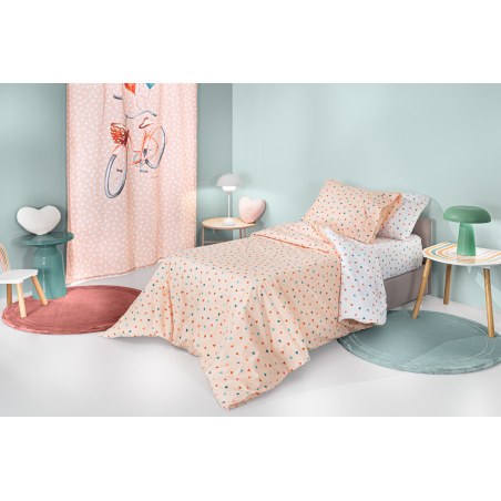 Σετ Παιδικά Σεντόνια Μονά 3 Τεμαχίων Guy Laroche Amore Salmon 165x250