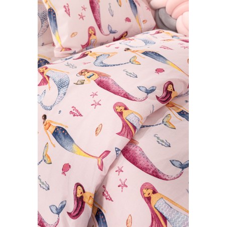 Σετ Σεντόνια Κούνιας Guy Laroche Bebe Merida Pink 115x170