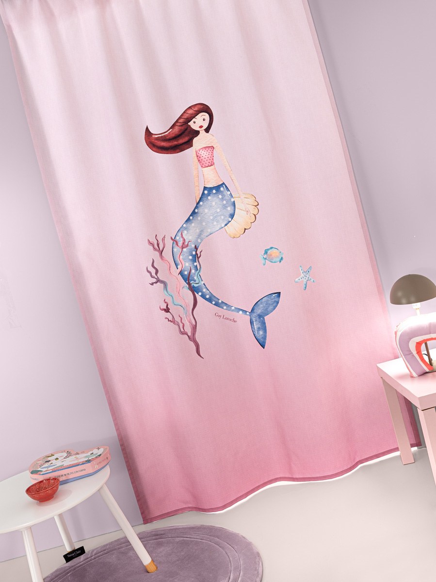 Παιδική Κουρτίνα Guy Laroche Bebe Merida Pink 145x270