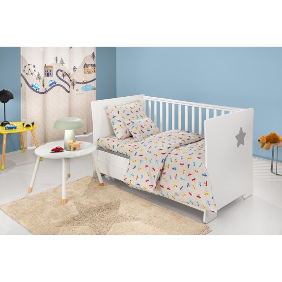 Σετ Σεντόνια Κούνιας Guy Laroche Bebe Roadtrip Natural...