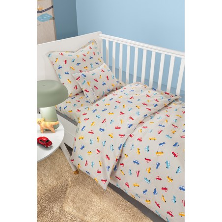 Σετ Σεντόνια Κούνιας Guy Laroche Bebe Roadtrip Natural 115x170