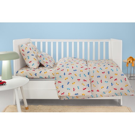 Σετ Σεντόνια Κούνιας Guy Laroche Bebe Roadtrip Natural 115x170