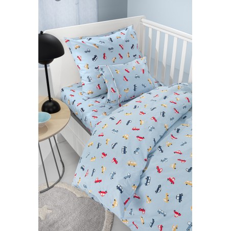 Σετ Σεντόνια Κούνιας Guy Laroche Bebe Roadtrip Sky 115x170