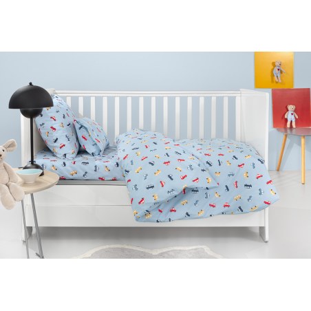 Σετ Σεντόνια Κούνιας Guy Laroche Bebe Roadtrip Sky 115x170