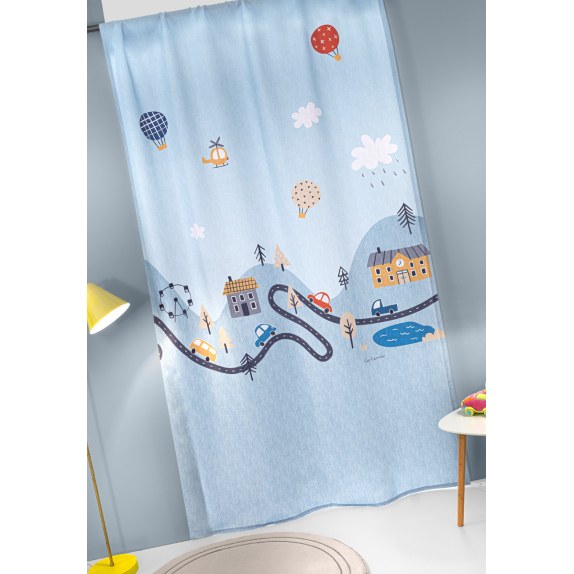 Παιδική Κουρτίνα Guy Laroche Bebe Roadtrip Sky 145x270