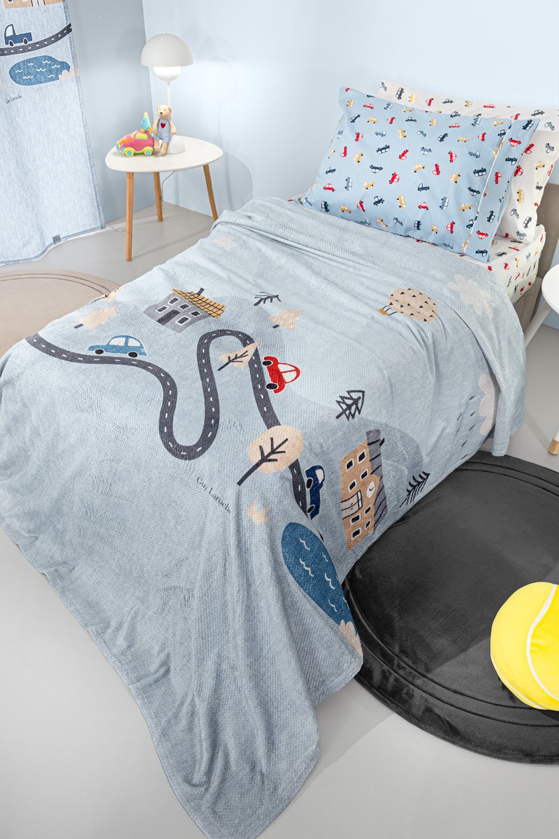 Παιδική Κουβέρτα Fleece Μονή Guy Laroche Roadtrip 160x2