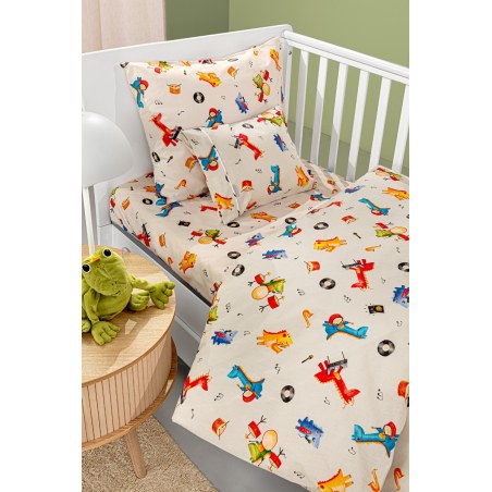 Σετ Σεντόνια Κούνιας Guy Laroche Bebe Band Natural 115x170