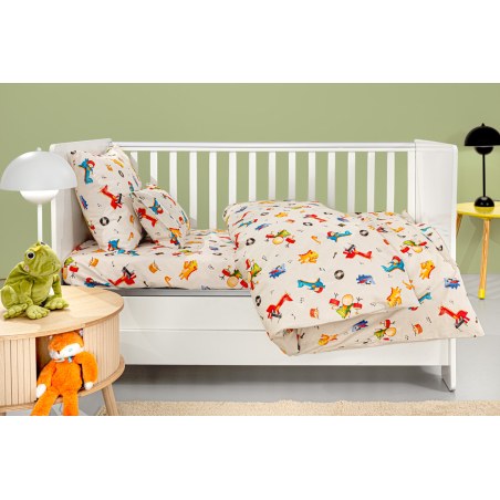 Σετ Σεντόνια Κούνιας Guy Laroche Bebe Band Natural 115x170