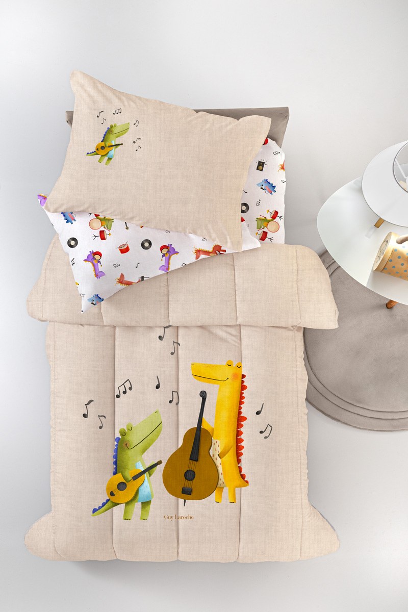 Παιδικό Κουβερλί Μονό Guy Laroche Band Natural 160x230