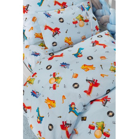 Σετ Σεντόνια Κούνιας Guy Laroche Bebe Band Sky 115x170