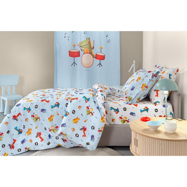 Σετ Παιδικά Σεντόνια Μονά με Λάστιχο 3 Τεμαχίων...