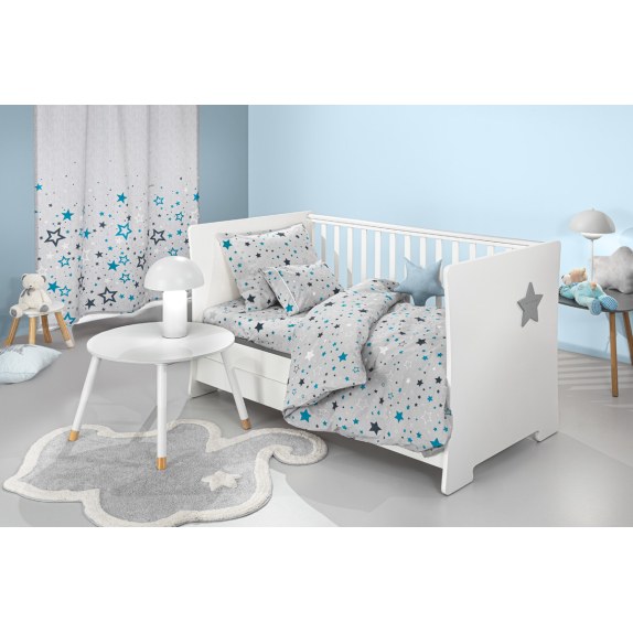 Σετ Σεντόνια Κούνιας Guy Laroche Bebe Starland Silver...