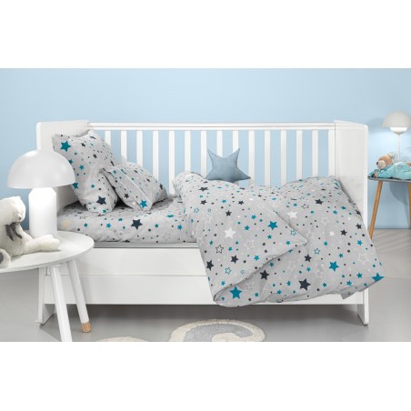 Σετ Σεντόνια Κούνιας Guy Laroche Bebe Starland Silver 115x170