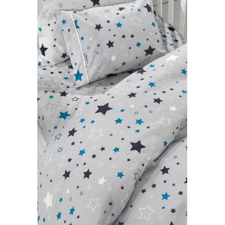 Σετ Σεντόνια Κούνιας Guy Laroche Bebe Starland Silver 115x170