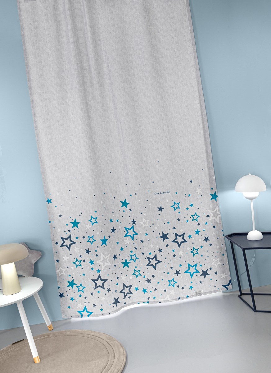 Παιδική Κουρτίνα Guy Laroche Bebe Starland Silver 145x270