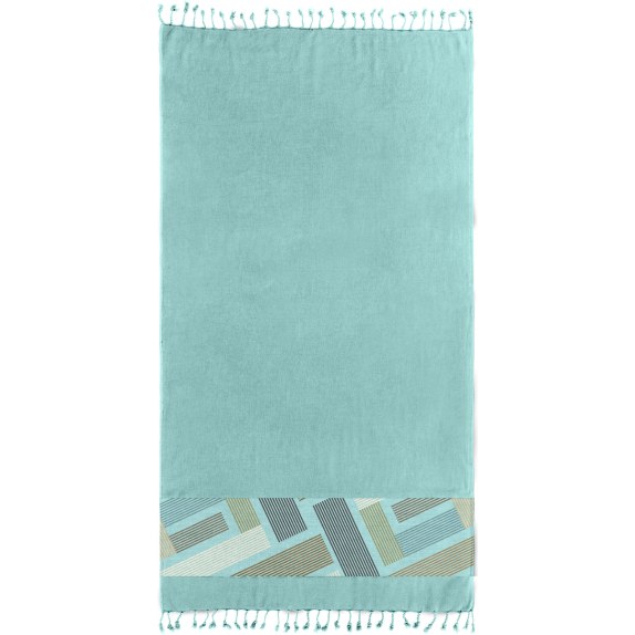 Πετσέτα Θαλάσσης Guy Laroche Pestemal 26 Aqua 90x170