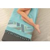 Πετσέτα Θαλάσσης Guy Laroche Pestemal 26 Aqua 90x170