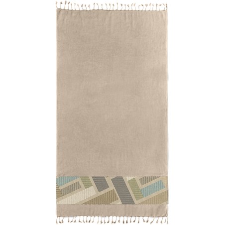 Πετσέτα Θαλάσσης Guy Laroche Pestemal 26 Beige 90x170