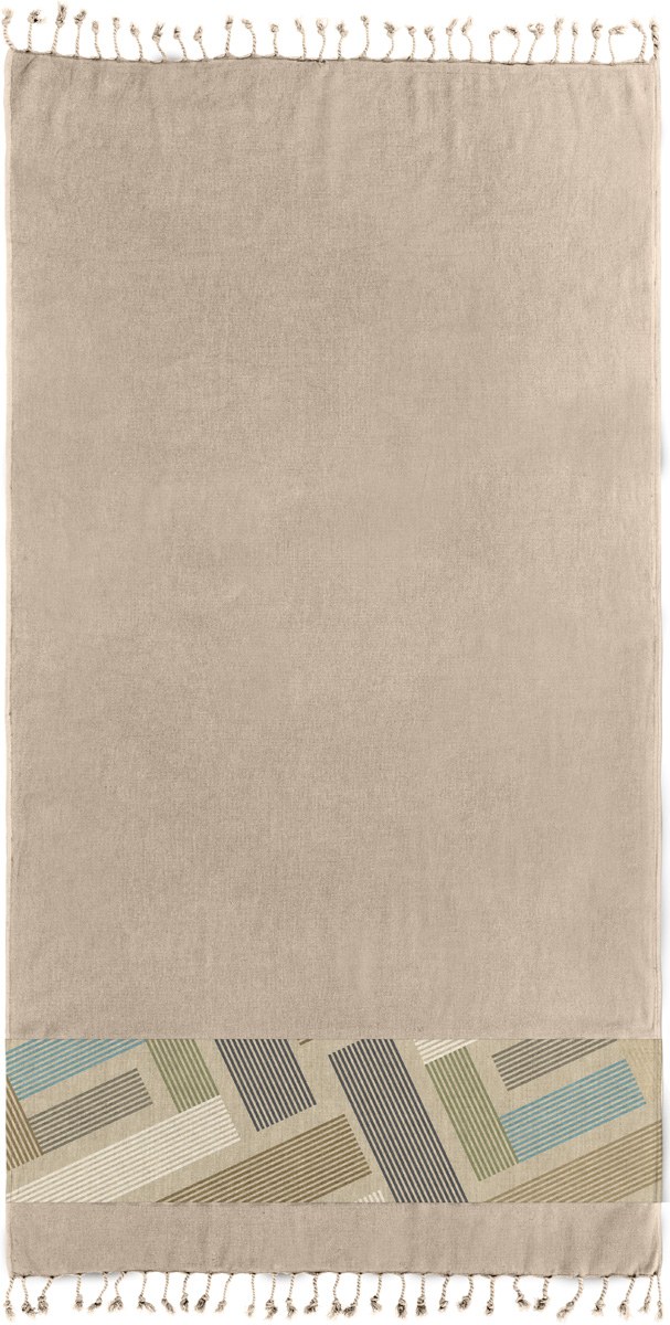 Πετσέτα Θαλάσσης Guy Laroche Pestemal 26 Μπεζ 90x170