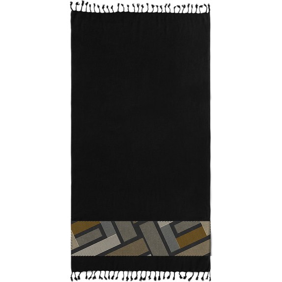 Πετσέτα Θαλάσσης Guy Laroche Pestemal 26 Black 90x170