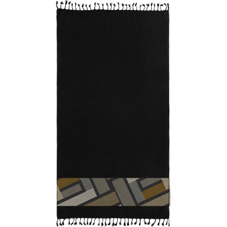 Πετσέτα Θαλάσσης Guy Laroche Pestemal 26 Black 90x170