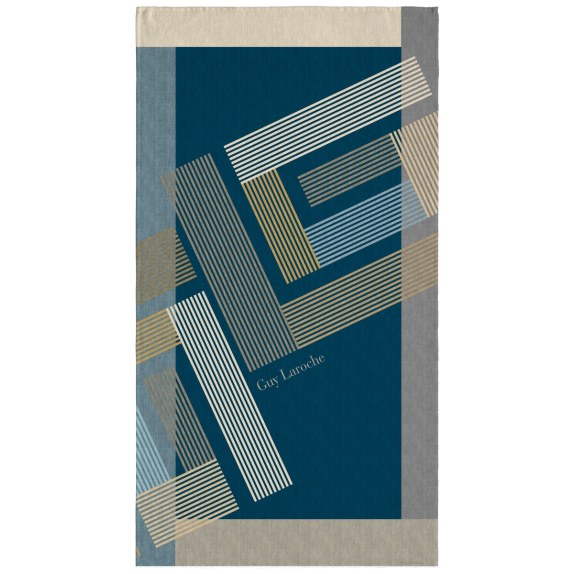 Πετσέτα Θαλάσσης Guy Laroche Velour Printed 2601-01 100x175