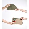 Νεσεσέρ Παραλίας Kentia Purse 266 Beige-Green 30x18