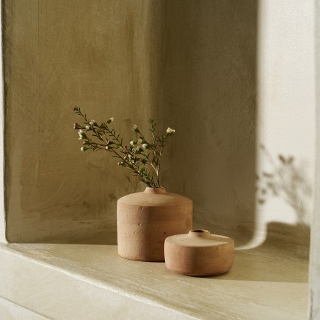 Πήλινα βάζα Gofis Home Zyphira 20-11-177 Ø8cm Ύψος: 9