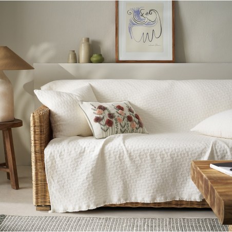 Ριχτάρι Πολυθρόνας Gofis Home Eliena Ivory 20-07-402-1/05 180x175