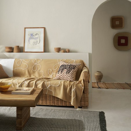 Ριχτάρι Πολυθρόνας Gofis Home Elowen Warm Beige 20-07-505/06 140x180