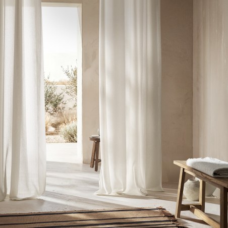 Κουρτίνα με σιρίτι Gofis Home Velmira Beige 20-04-509-2/06 140x295