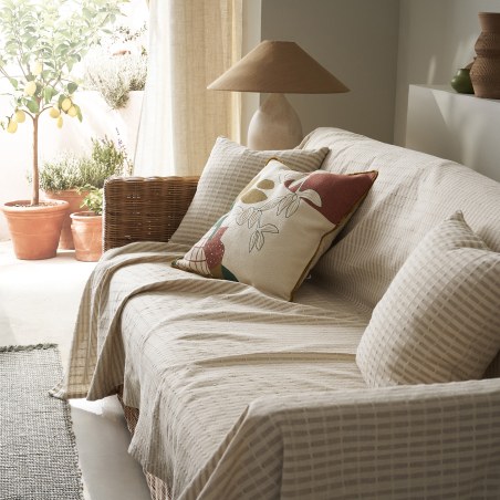 Ριχτάρι Διθέσιου Gofis Home Elysia Hemp Beige 20-07-531-2/06 180x250