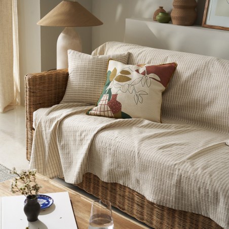 Ριχτάρι Διθέσιου Gofis Home Elysia Hemp Beige 20-07-531-2/06 180x250
