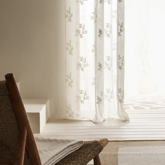 Κουρτίνα με Τρουκς Gofis Home Leaf Offwhite Aw24...