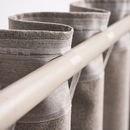 Κουρτίνα με σιρίτι Gofis Home Leaf Offwhite Aw24 10-04-532-12/05 140x280