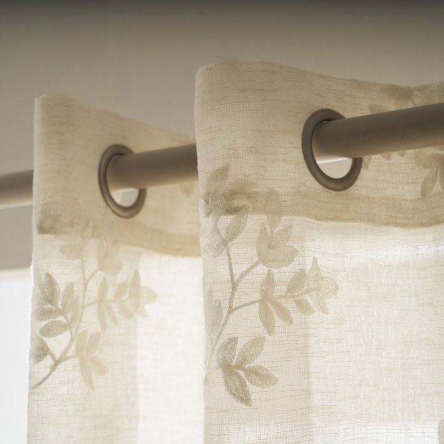 Κουρτίνα με Τρουκς Gofis Home Leaf Beige Aw24...