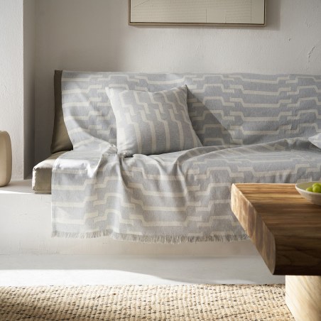 Ριχτάρι Τετραθέσιου Gofis Home Clover Grey 20-07-558-4/15 180x350