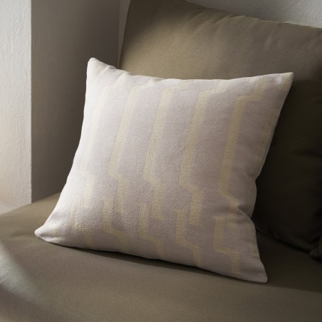 Μαξιλαροθήκη Διακόσμησης Gofis Home Clover Silver Grey 20-05-558/19 50x50
