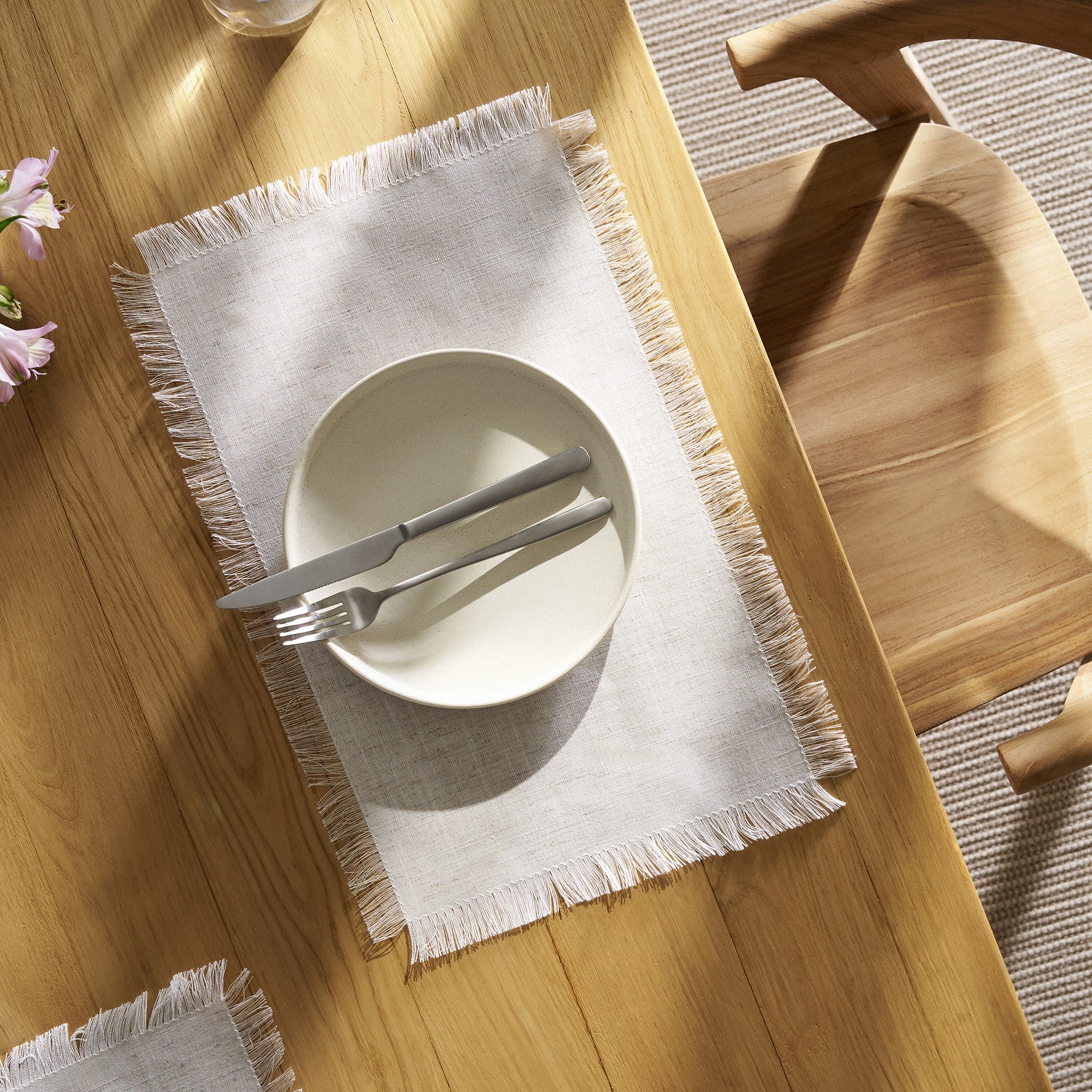 Σετ Σουπλά 2 Τεμαχίων Gofis Home Erelya Linen 20-24-559/06 30x45
