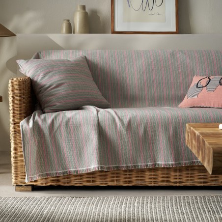 Ριχτάρι Τετραθέσιου Gofis Home Nymeria Pink Stripe 20-07-574-4/17 180x350