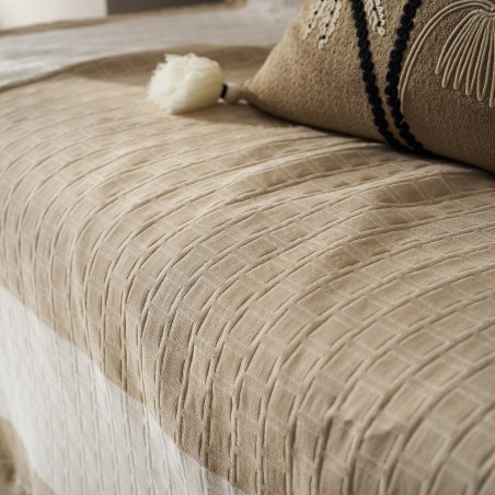 Ριχτάρι Τετραθέσιου Gofis Home Solenne Almond Beige 20-07-591-4/06 180x350