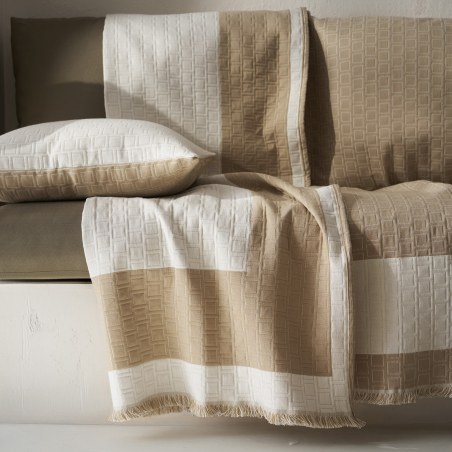 Ριχτάρι Τετραθέσιου Gofis Home Solenne Almond Beige 20-07-591-4/06 180x350