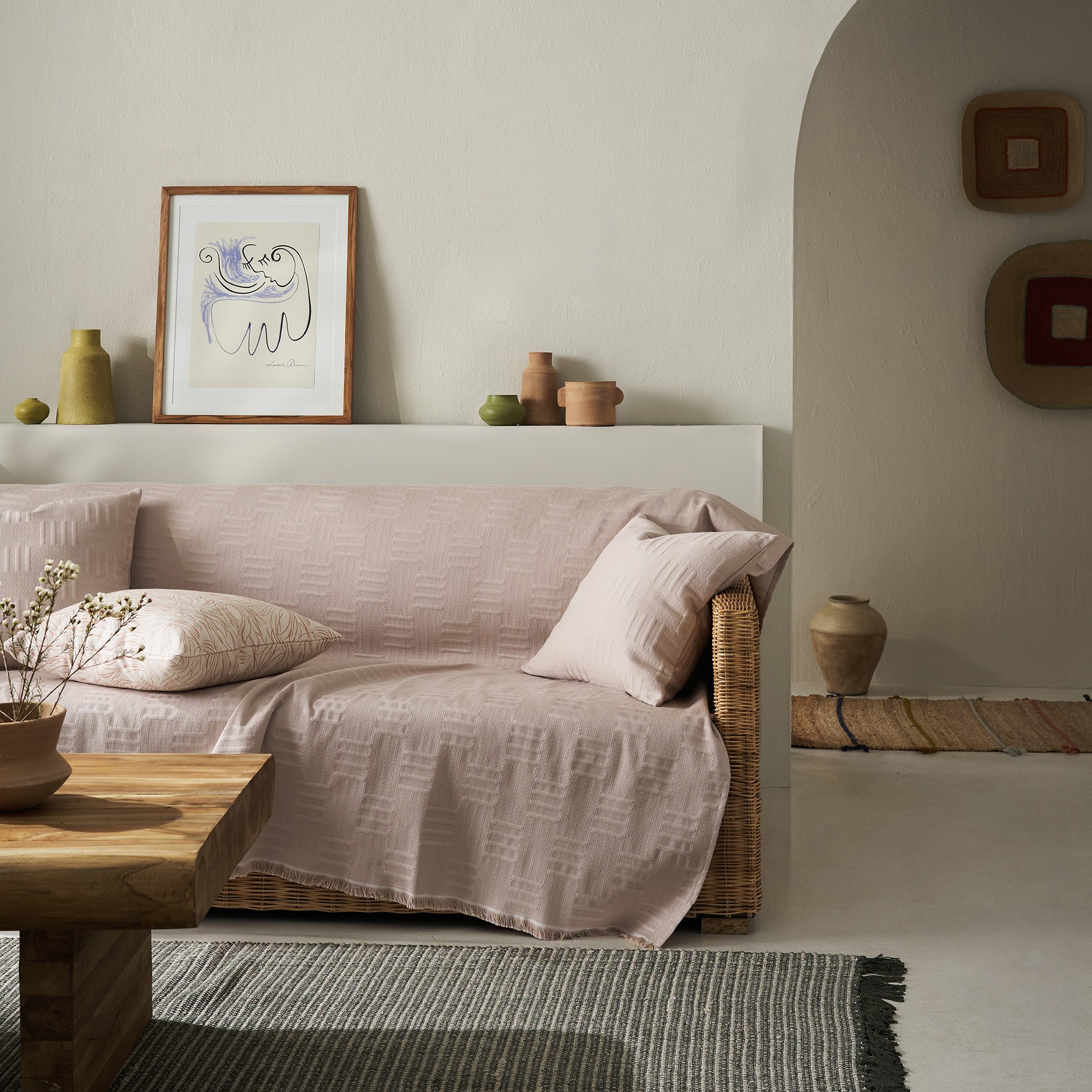 Ριχτάρι Διθέσιου Gofis Home Calyra Warm Beige 20-07-654-2/21 180x250